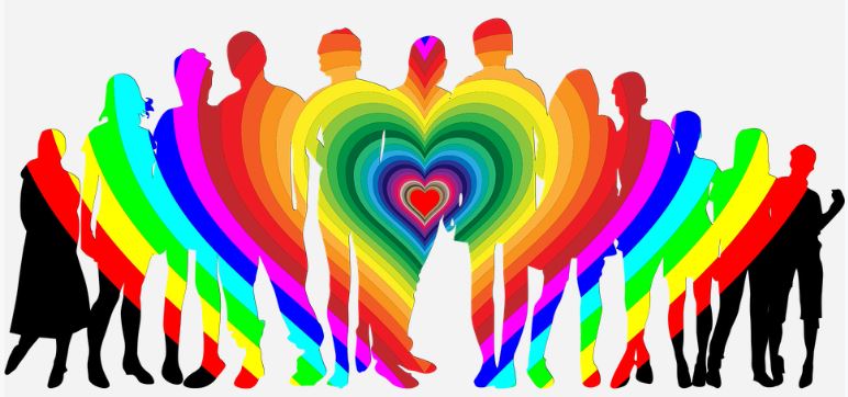 rainbow colors of people images